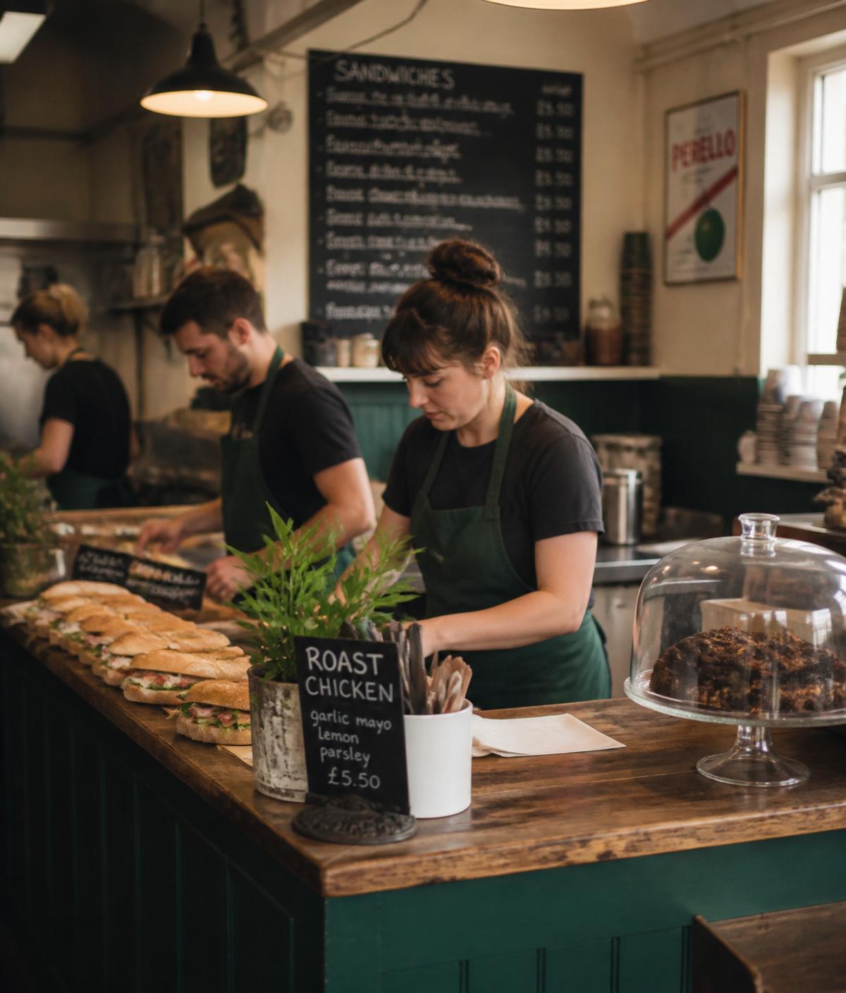 Le comptoir de Sandwich Studio à Liège